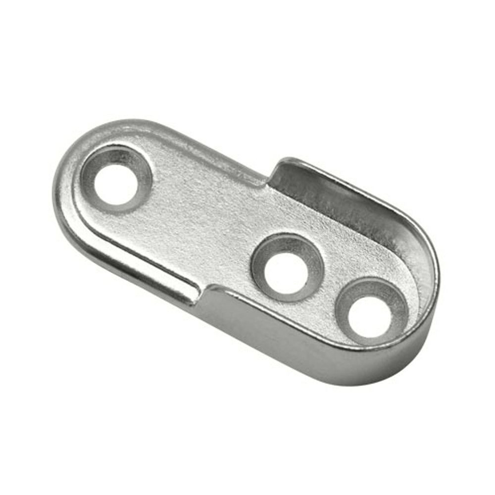 Oval Tube Support No Dowels Chrome 250 x Bag