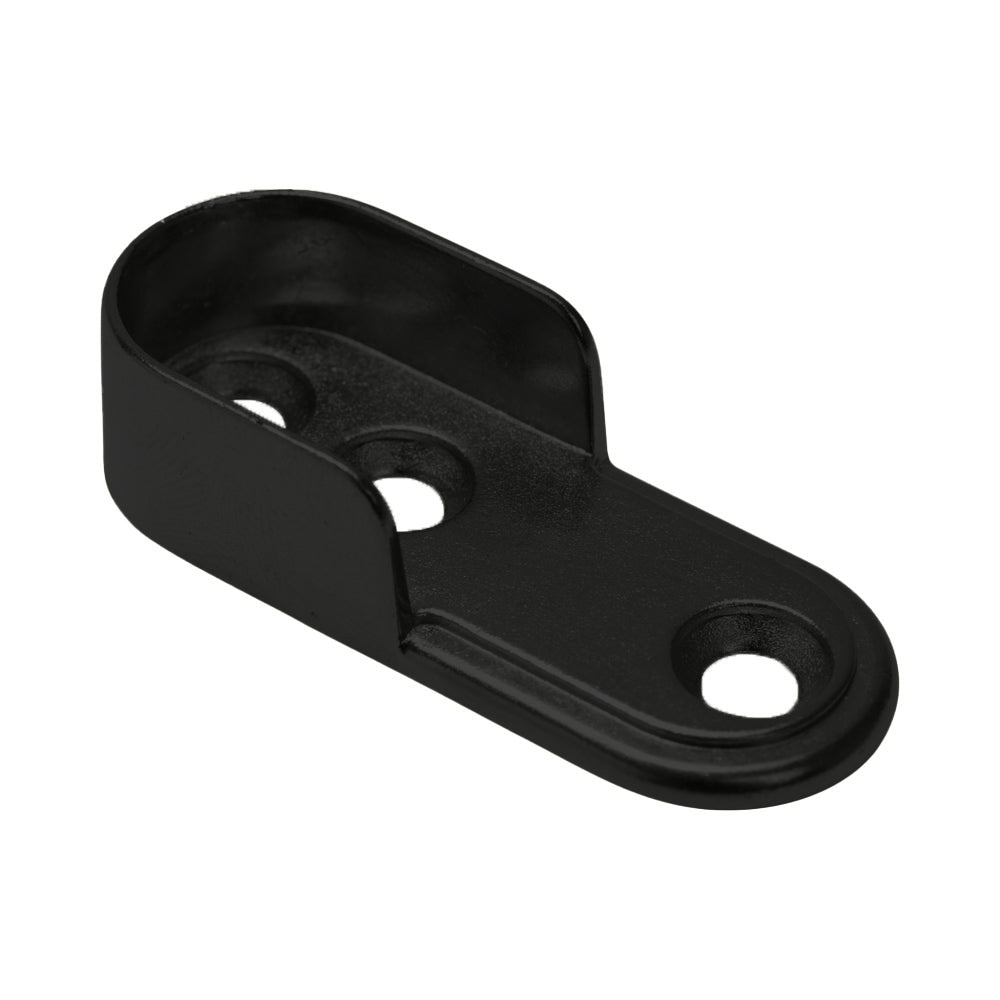Oval Tube Support No Dowels MATT BLACK  250 x Bag