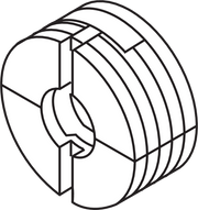 Drawer front adjuster 20mm diamtr Natural Color
