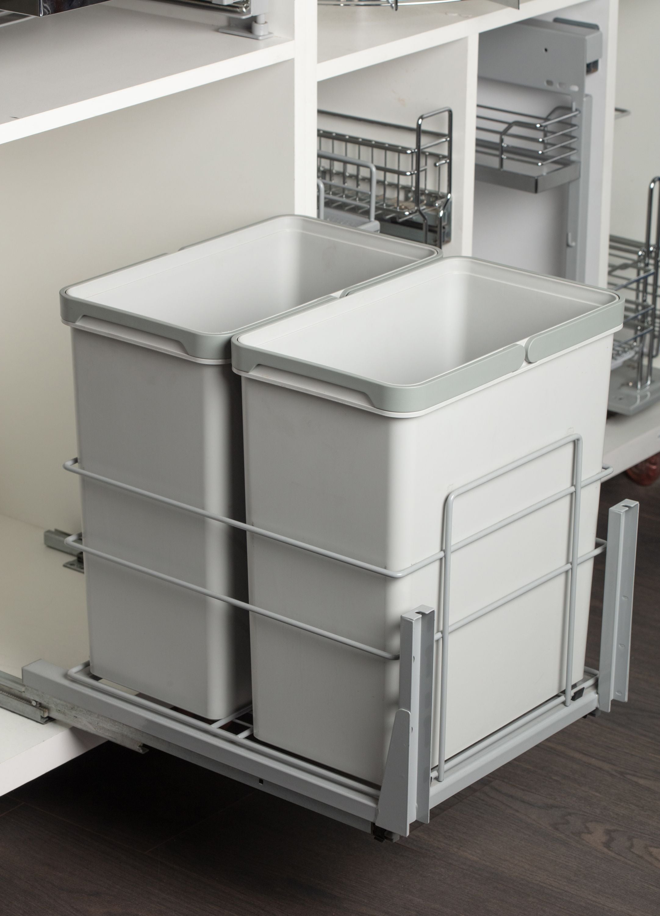 Double Waste Bin 2X28L Soft Close Black