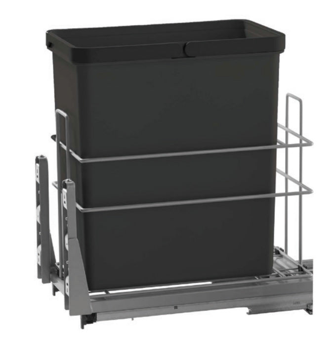 Single Waste Bin 1X28L Soft Close Black
