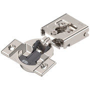 COMPACT CLIP hinge 3/8", 105°, with spring, hinge cup: screwon+ Nickel-plated