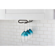 11 in Oil Rubbed Bronze Under Cabinet Stemware Holder Oil Rubbed Bronze  4.25 in (108 mm) W x 11 in (279 mm) D x 1.5 in (38 mm) H