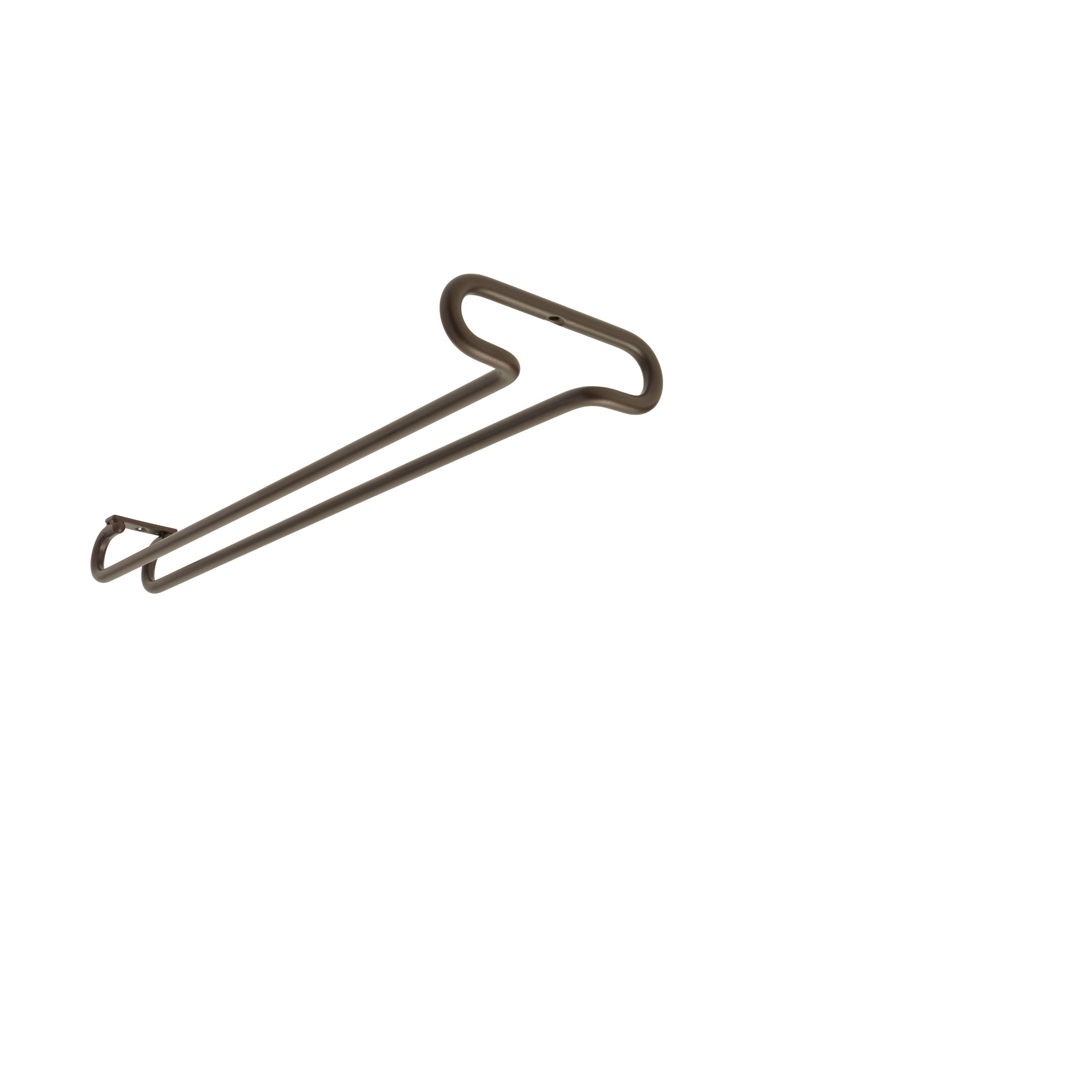 16 in Oil Rubbed Bronze Under Cabinet Stemware Holder Oil Rubbed Bronze  4.25 in (108 mm) W x 16 in (406 mm) D x 1.5 in (38 mm) H