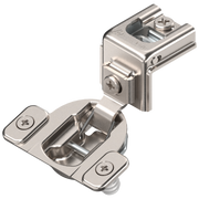 COMPACT hinge 1-3/8", 107°, with spring, mounting plate: screws, hinge cup: press-in