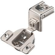 COMPACT hinge 1-1/2", 110°, with spring, mounting plate: screws, hinge cup: screw-on