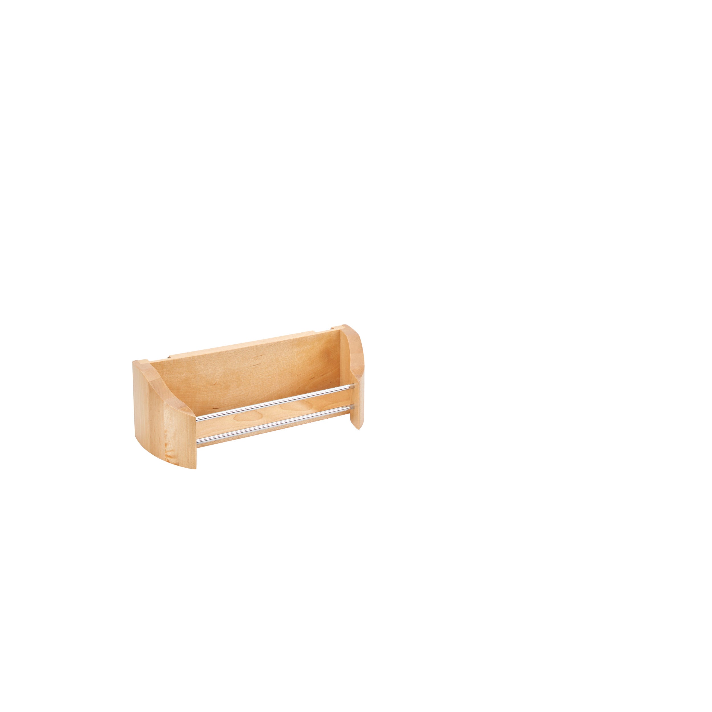 11 in Wood Door Storage Tray Natural  10.75 in (273 mm) W x 4.25 in (108 mm) D x 3.63 in (92 mm) H