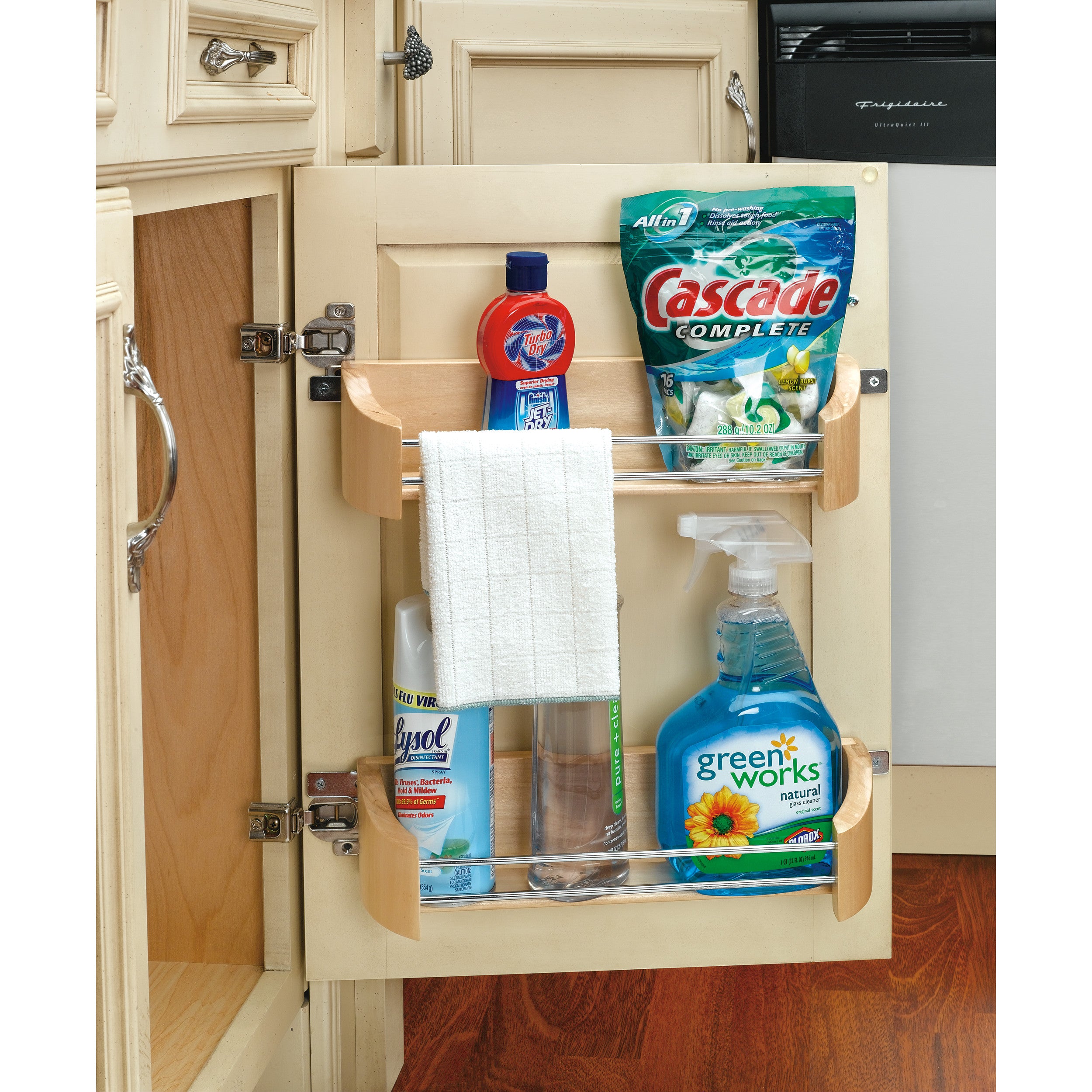 11 in Wood Door Storage Tray Natural  10.75 in (273 mm) W x 4.25 in (108 mm) D x 3.63 in (92 mm) H
