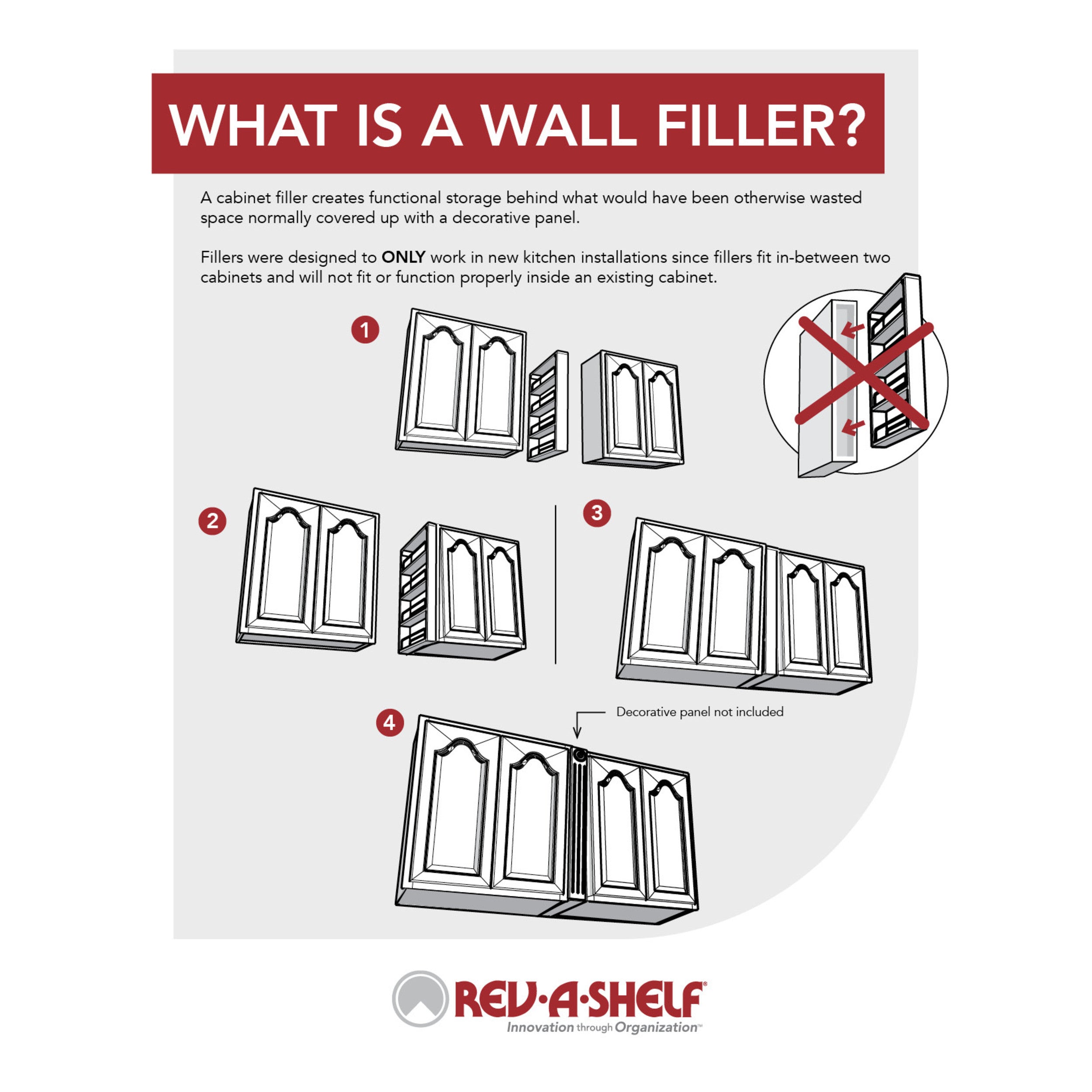 6 in. W x 42 in. H Pull-Out Between Cabinet Wall Filler w/Soft-Close Natural  6 in (152 mm) W x 11.13 in (283 mm) D x 42 in (1067 mm) H