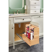 30 in Wood Vanity Sink Base Storage Organizer Natural  11.69 in (297 mm) W x 18.75 in (476 mm) D x 18.87 in (479 mm) H