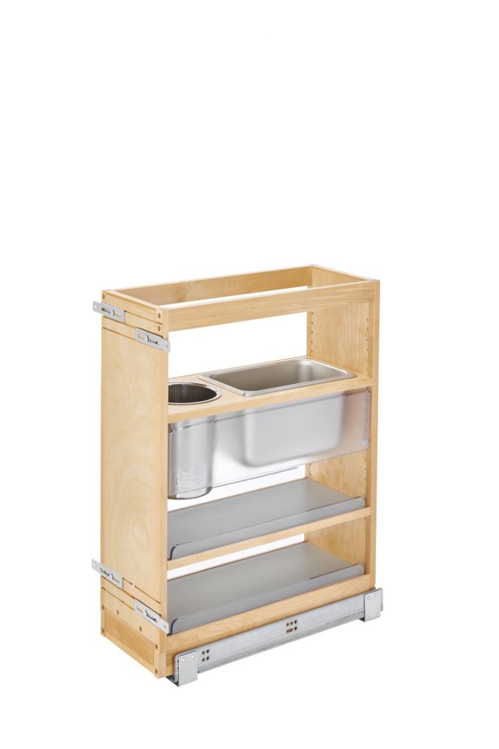 25 in x 8 in Vanity Grooming Organizer Natural  8.44 in (214 mm) W x 19.56 in (497 mm) D x 25.56 in (649 mm) H