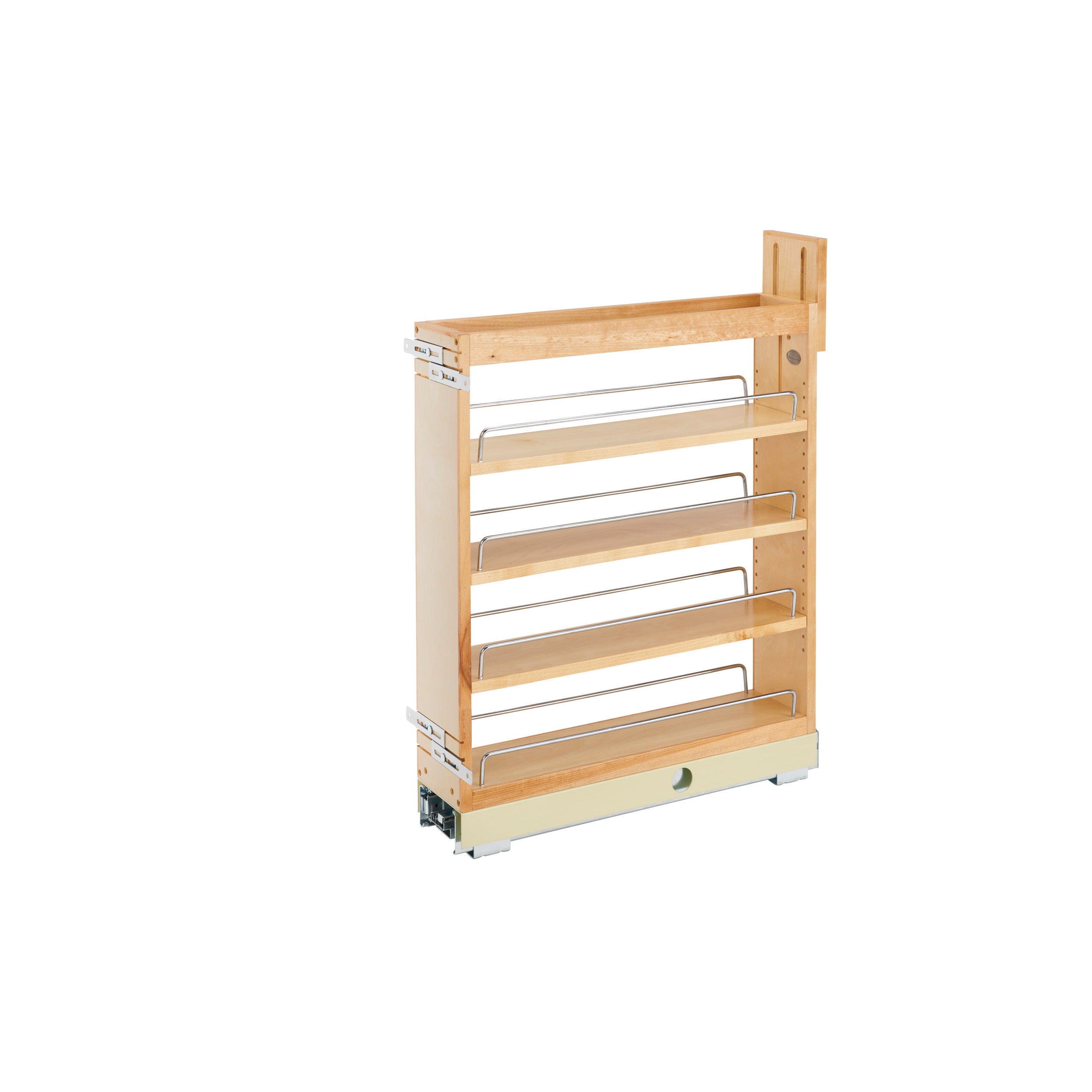 5 in Base Cabinet Organizer Soft-Close Natural  5 in (127 mm) W x 21.65 in (550 mm) D x 25.5 in (648 mm) H