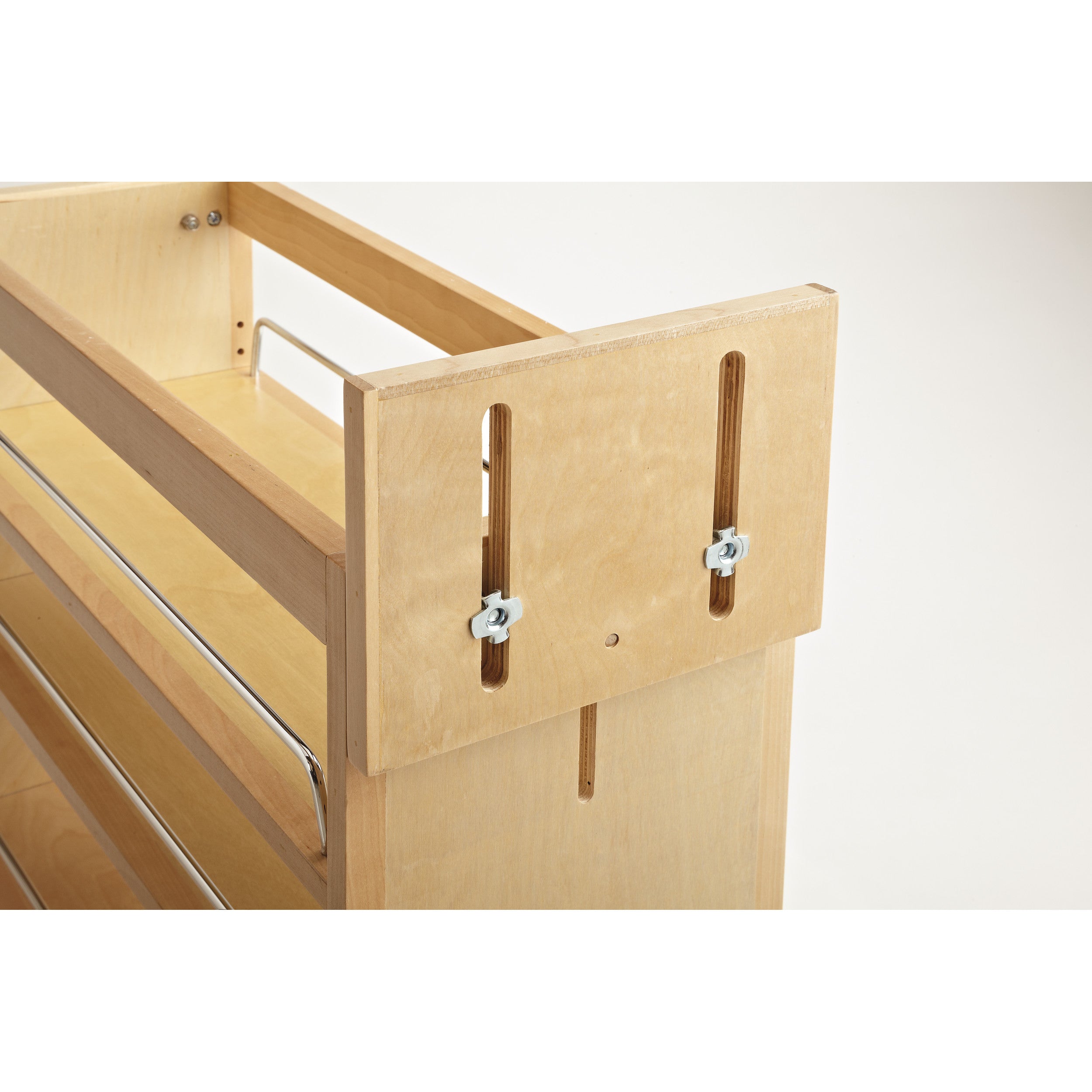 11 in Base Cabinet Organizer w/ Knife Block w/Soft-Close Natural  11.75 in (298 mm) W x 21.63 in (549 mm) D x 25.5 in (648 mm) H