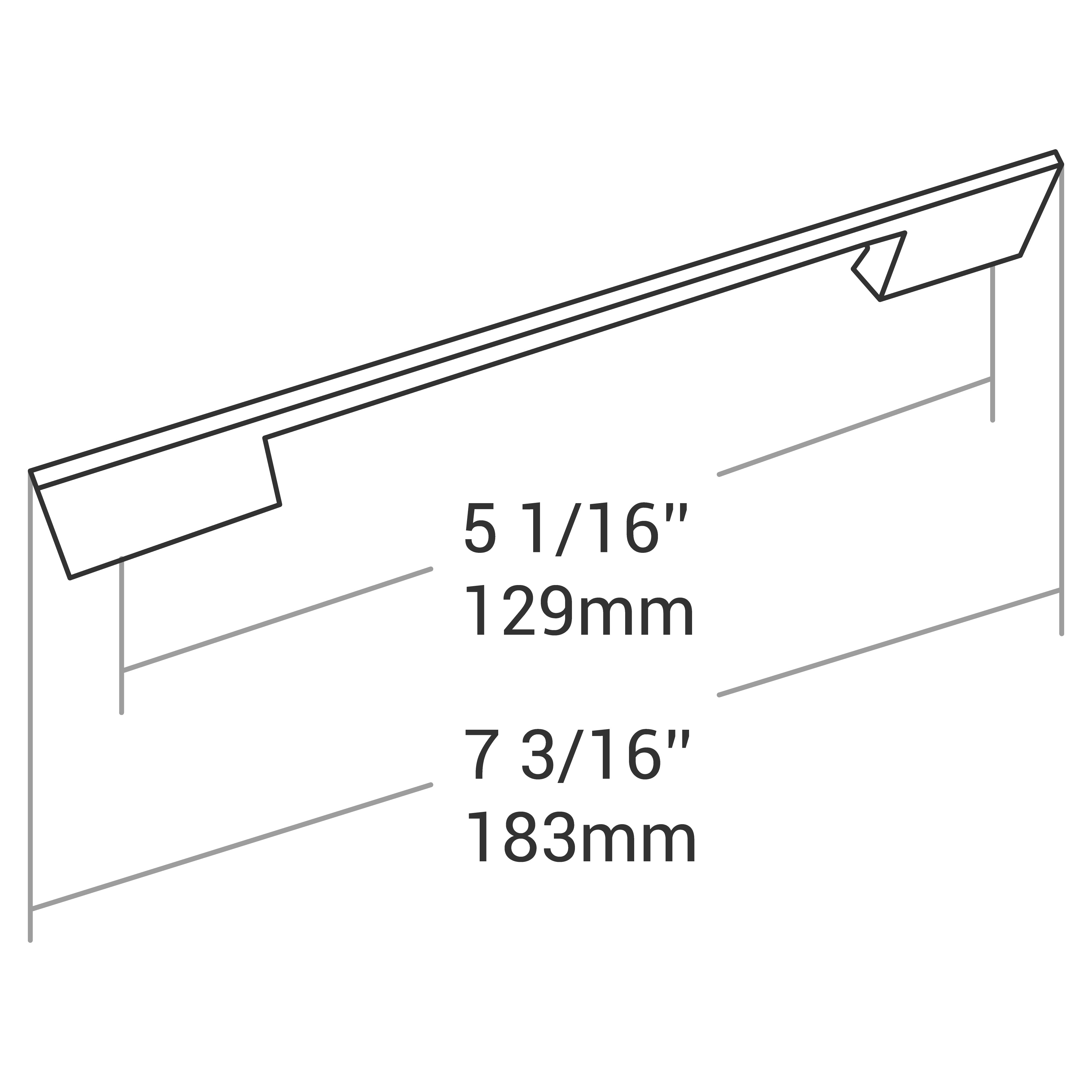 HANDLE MATT BLACK 128MM