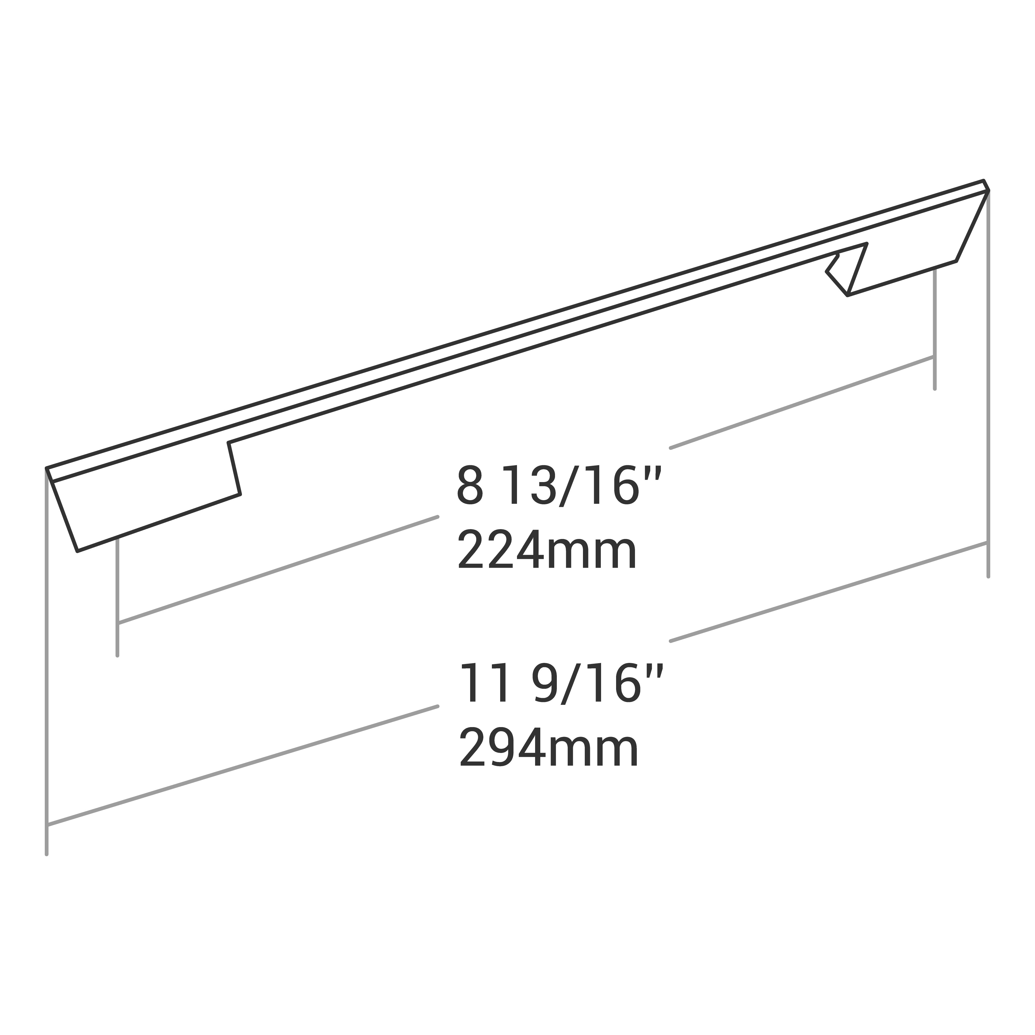 HANDLE MATT BLACK 224MM