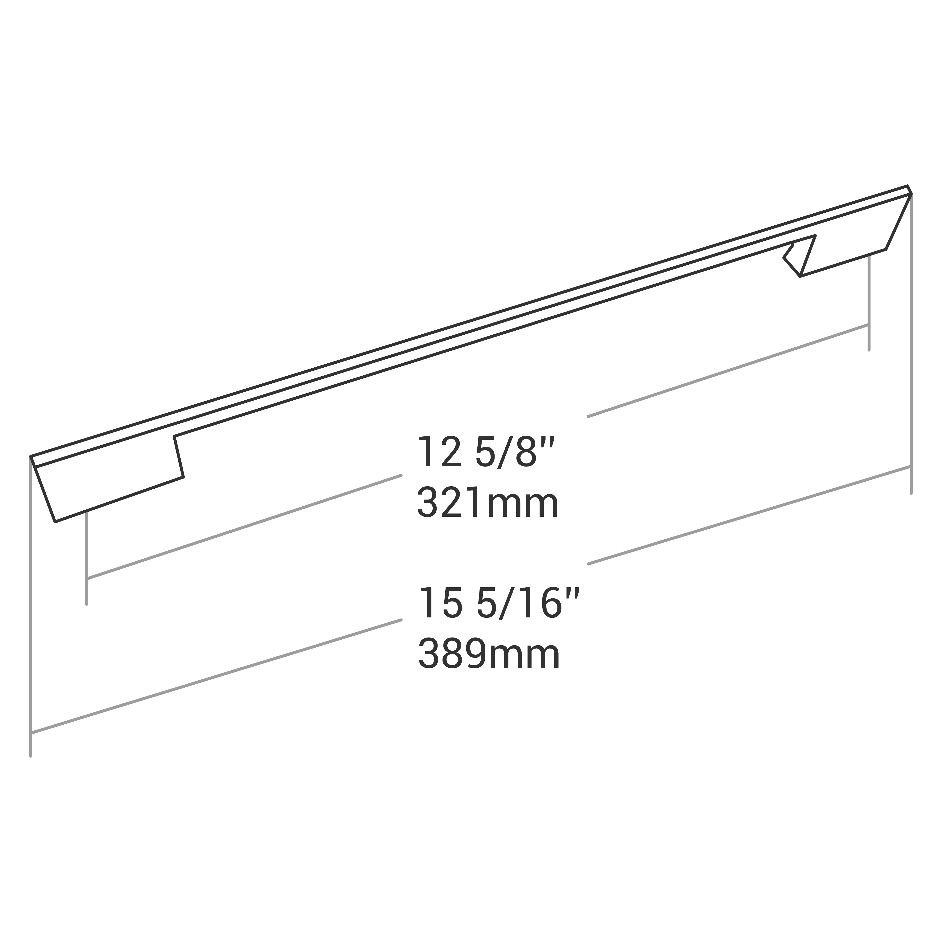 HANDLE MATT BLACK 320MM