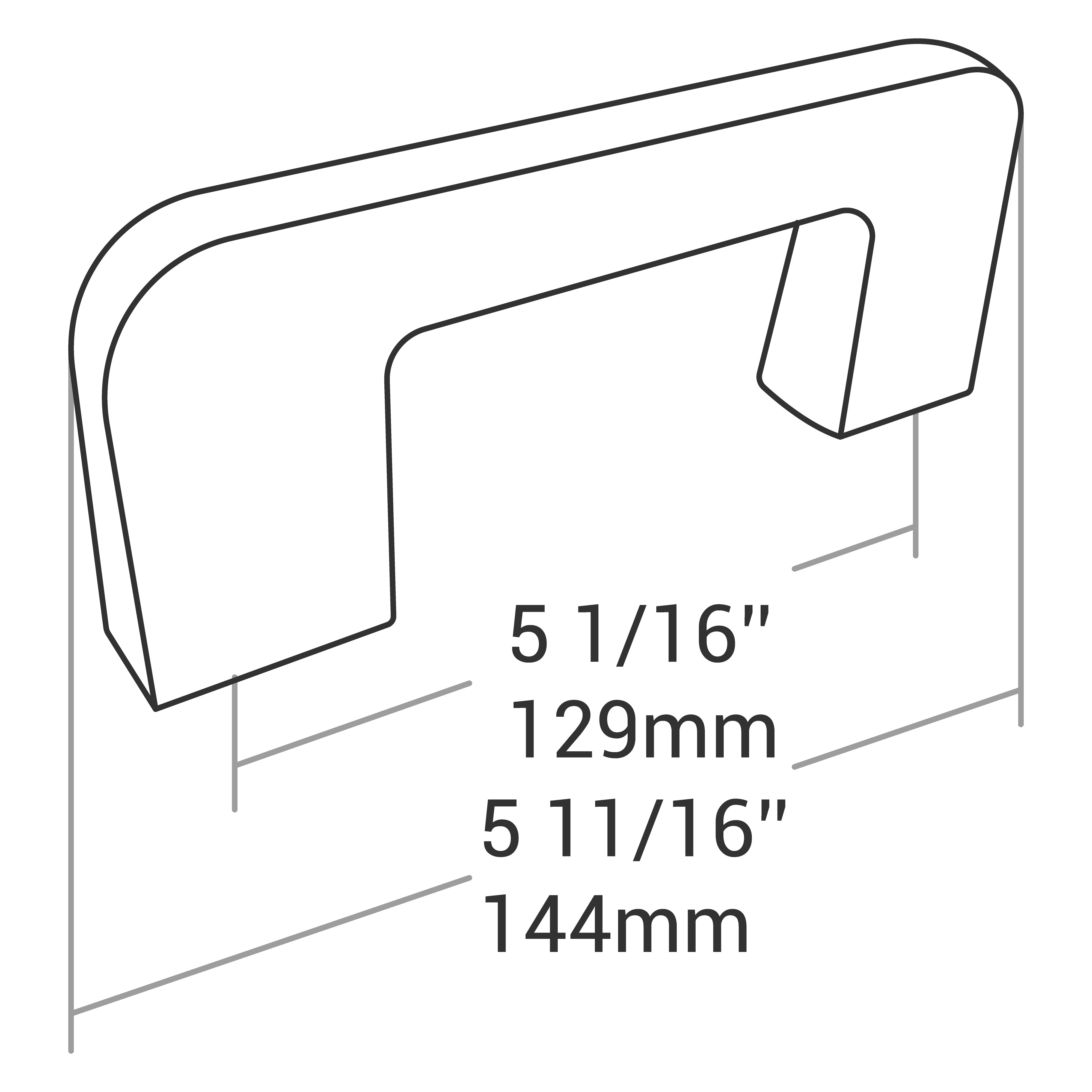 HANDLE BRUSHED NICKEL 128MM