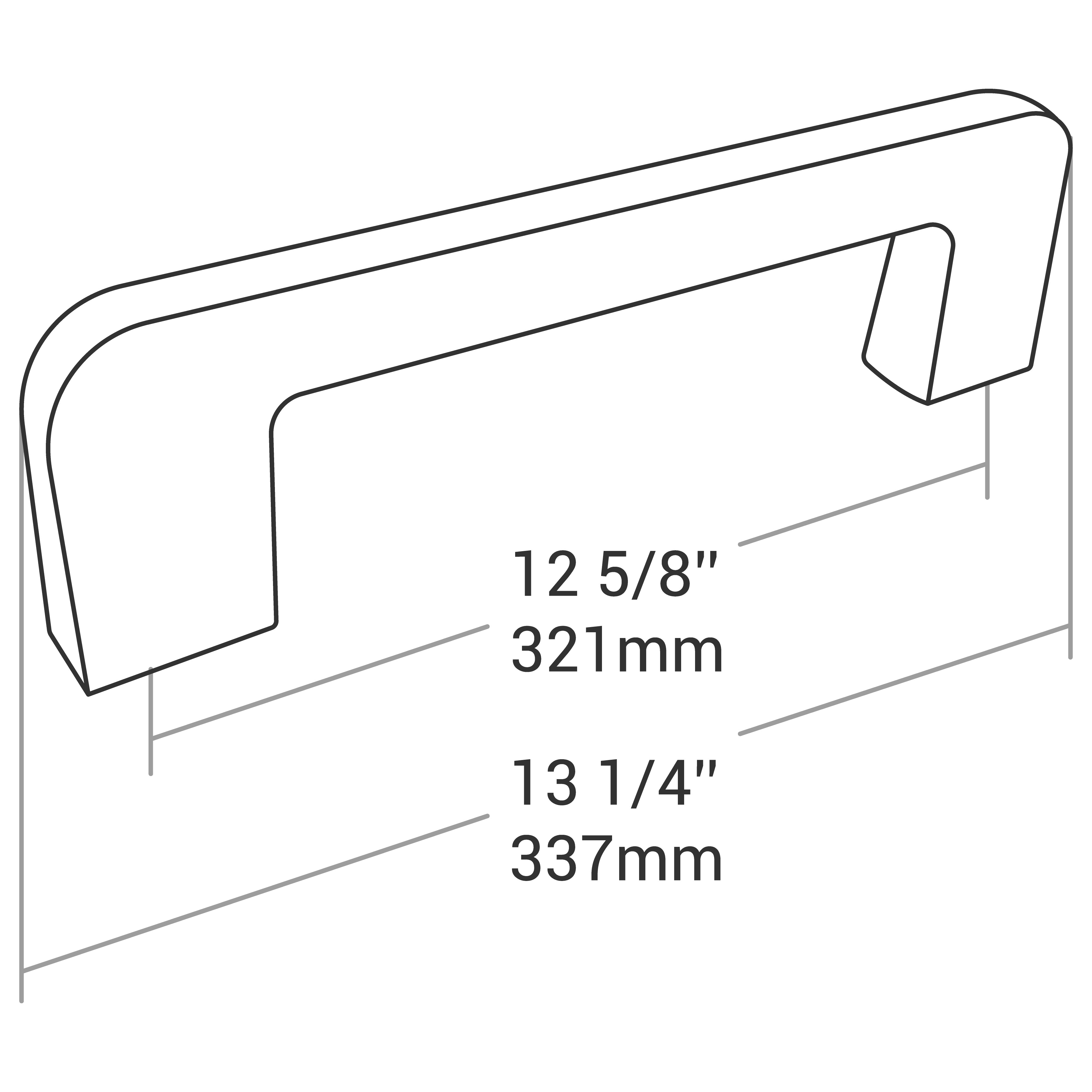 HANDLE BRUSHED NICKEL 320MM
