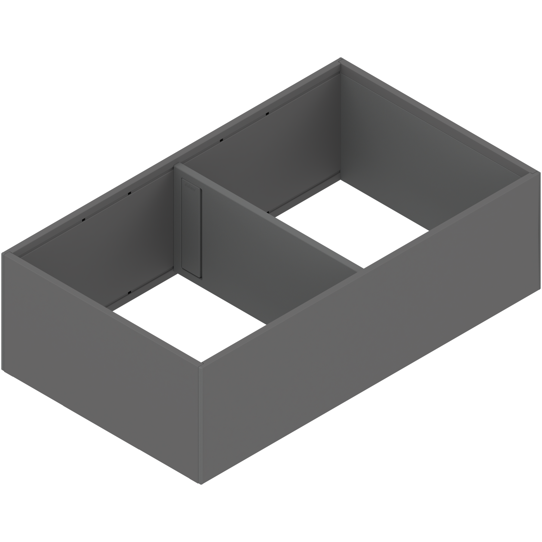 AMBIA-LINE deep drawer divider insert - (steel) Ident Orion Grey Matte