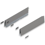 MERIVOBOX INDIUM GRAY drawer side, height M (91 mm), NL=400 mm, right+left