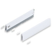MERIVOBOX SILK WHITE drawer side, height M (91 mm), NL=450 mm, right+left