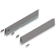 MERIVOBOX INDIUM GRAY drawer side, height M (91 mm), NL=550 mm, right+left