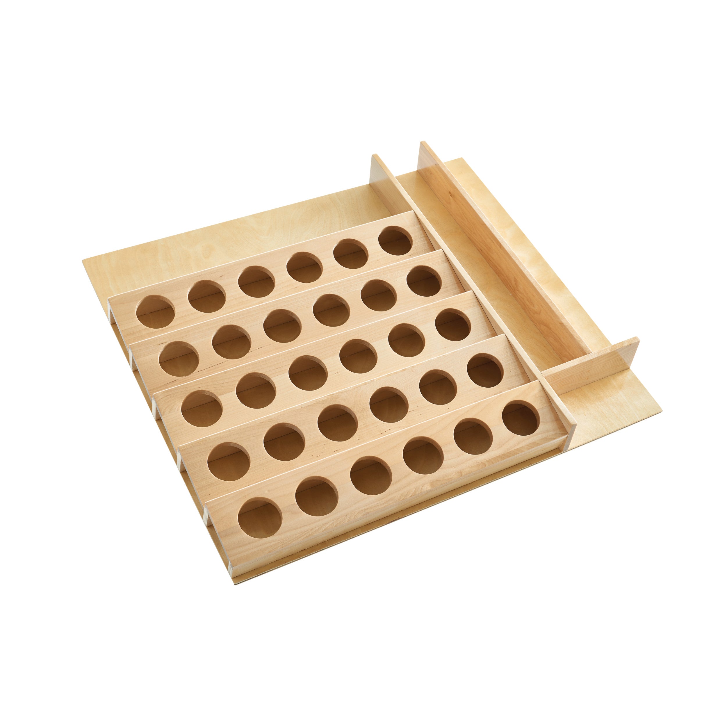 22 in K-Cup Custom Drawer Insert Natural  22 in (559 mm) W x 19.75 in (502 mm) D x 2.38 in (60 mm) H