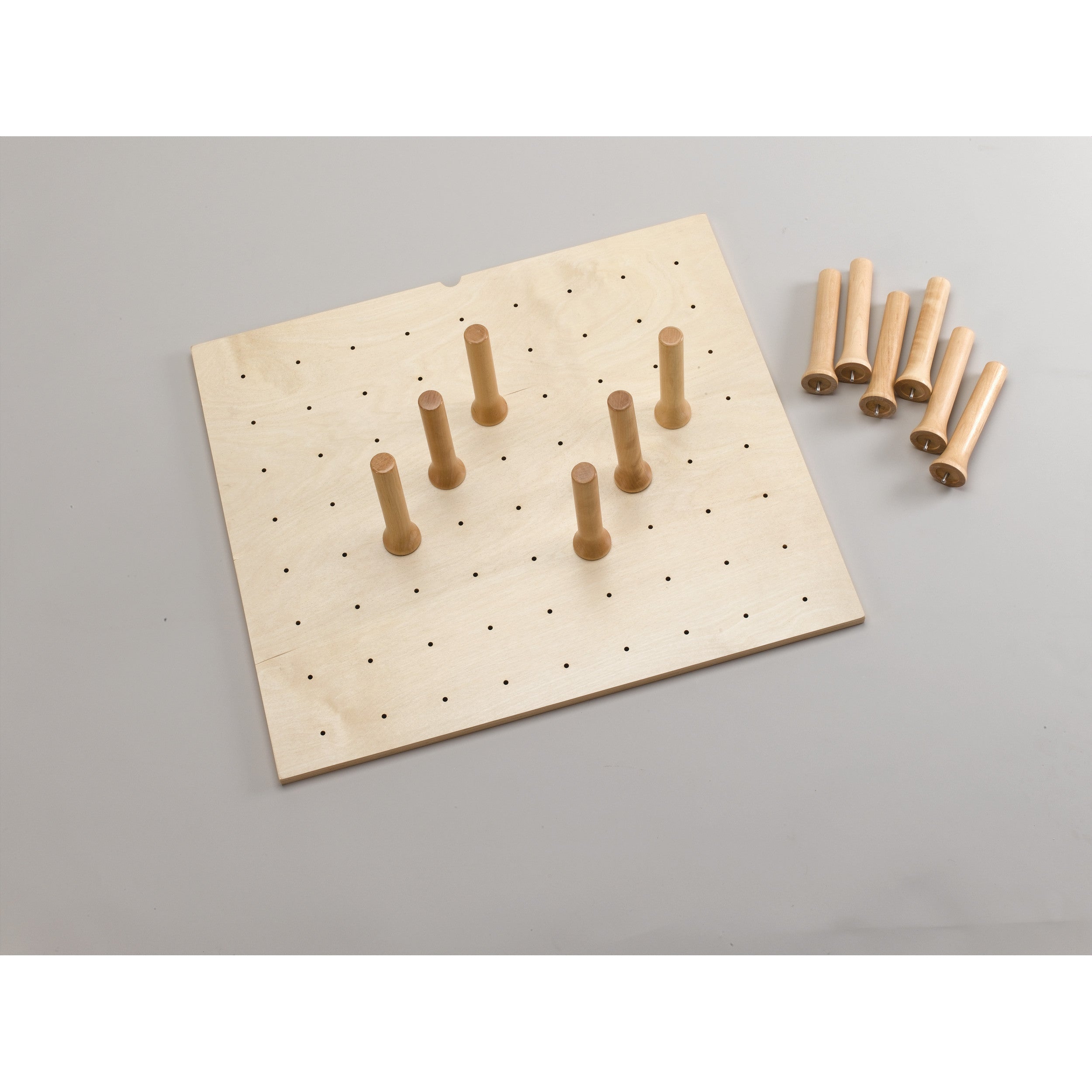 Small 24 x 21 Wood Peg Board Natural  24.25 in (616 mm) W x 21.25 in (540 mm) D x 0.6 in (15 mm) H