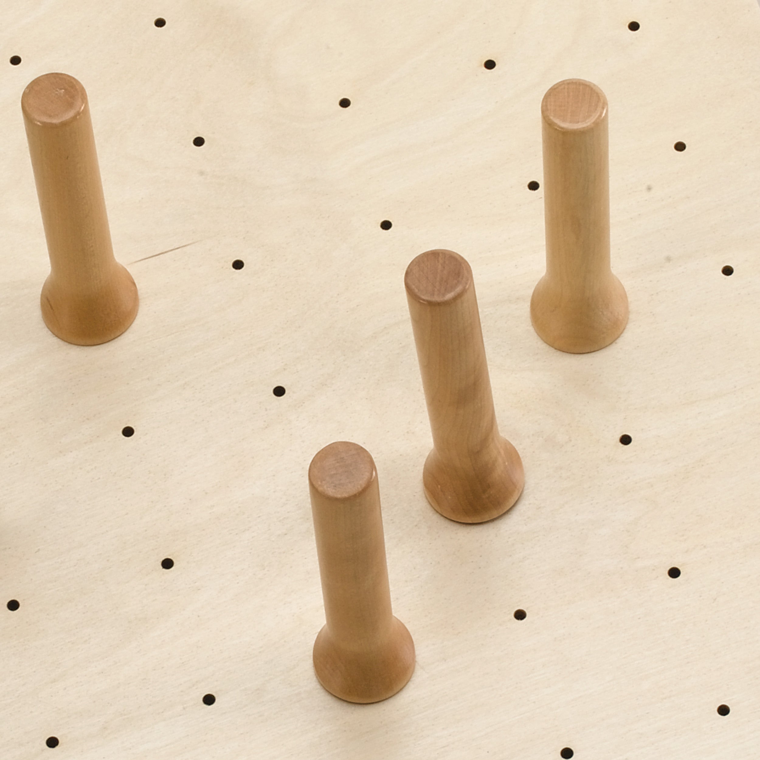 Small 24 x 21 Wood Peg Board Natural  24.25 in (616 mm) W x 21.25 in (540 mm) D x 0.6 in (15 mm) H