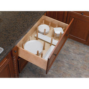Large 39 x 21 Wood Peg Board System w/16 pegs Natural  39.25 in (997 mm) W x 21.25 in (540 mm) D x 6.63 in (168 mm) H