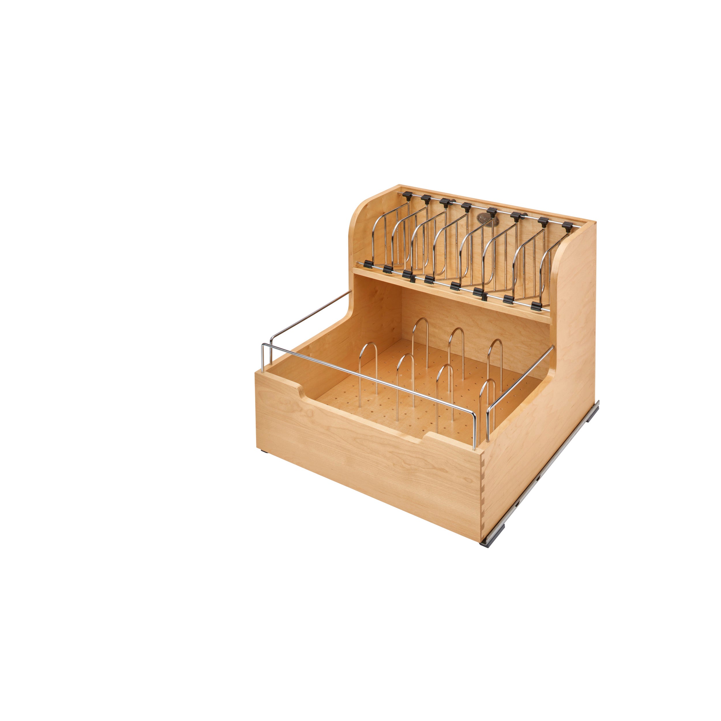 Food Storage Container Organizer Soft Close Natural  20.5 in (521 mm) W x 21.25 in (540 mm) D x 18.88 in (480 mm) H