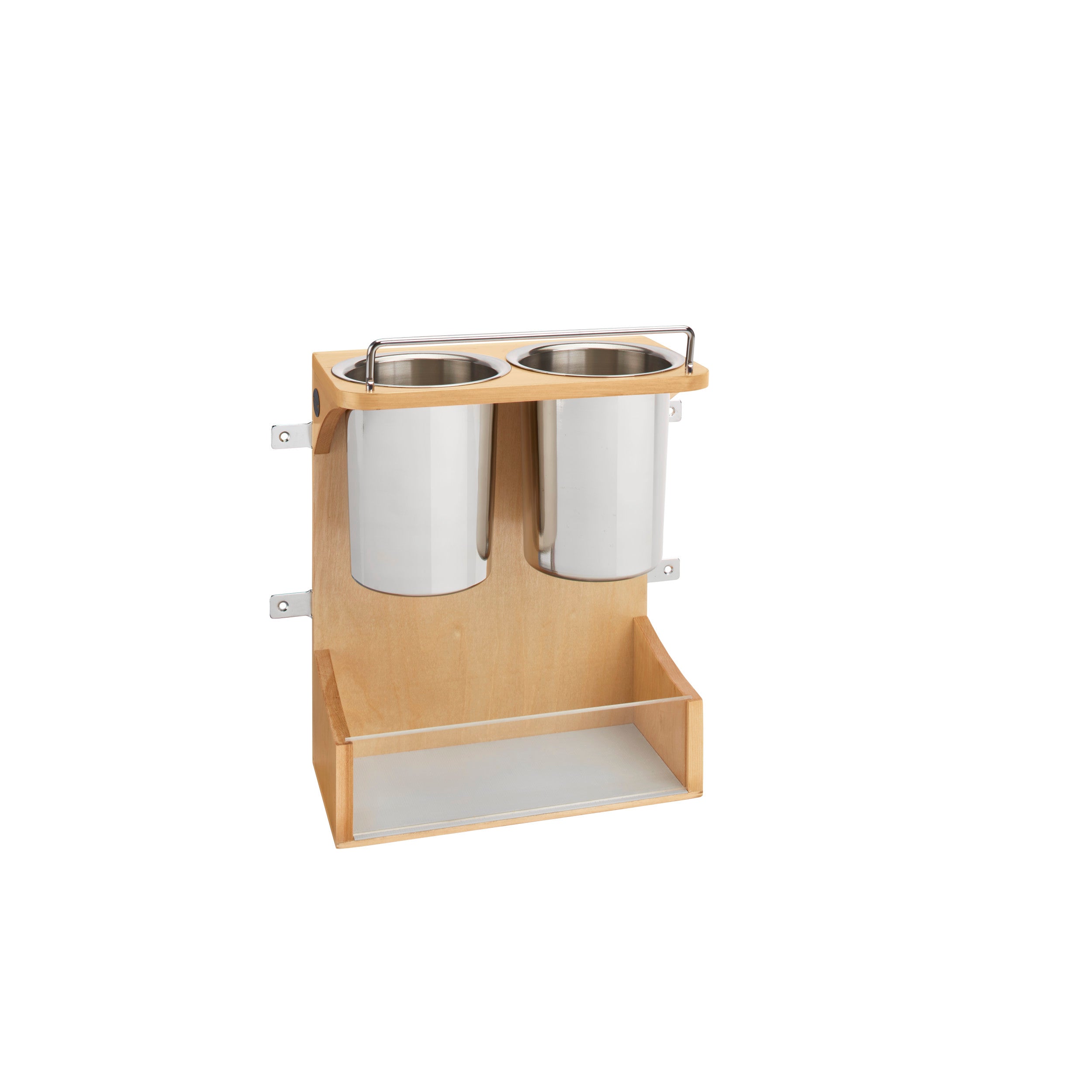 Vanity Door Storage Appliance Rack Natural  10.75 in (273 mm) W x 6 in (152 mm) D x 13.88 in (353 mm) H