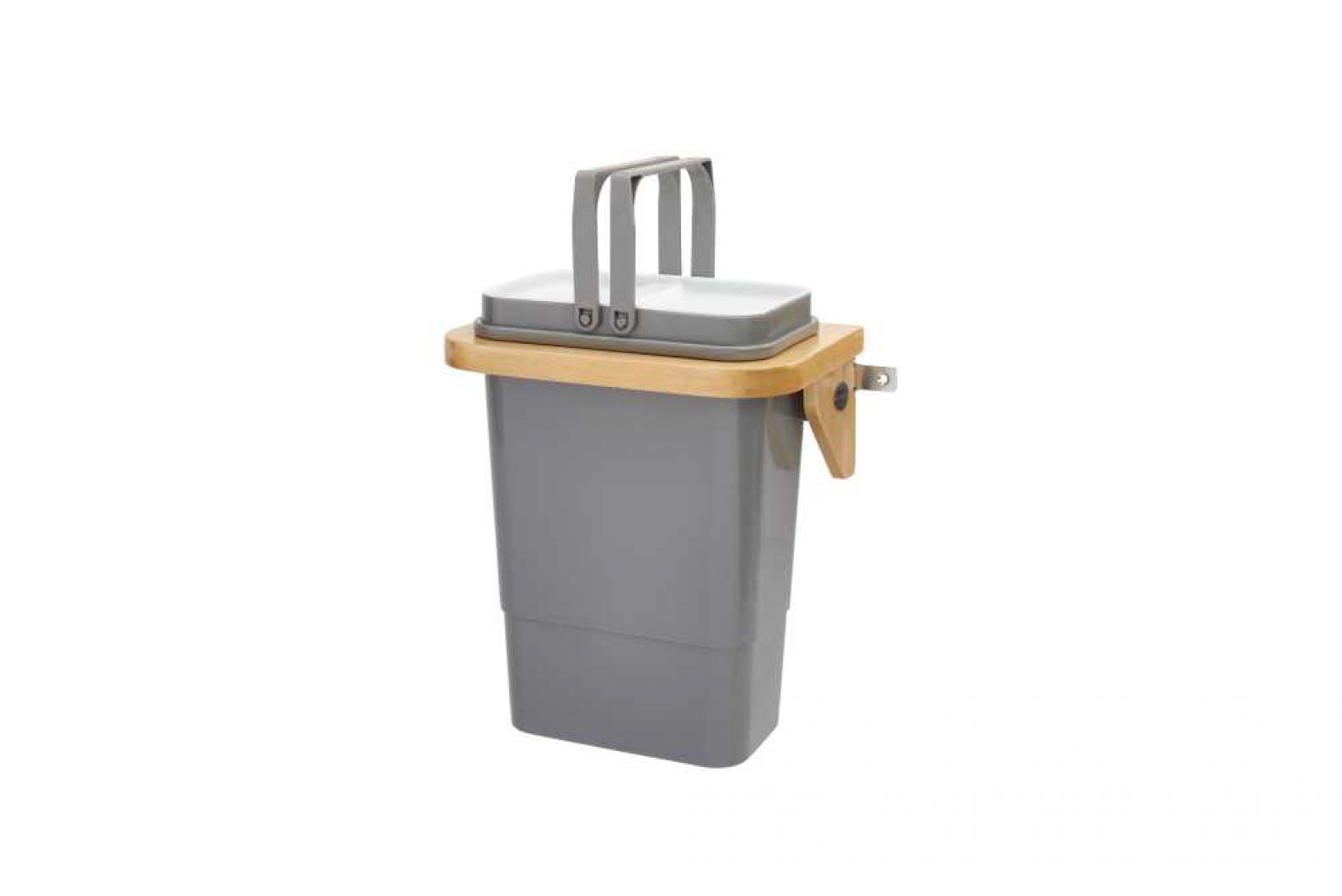 Vanity Door mount 8 Qrt. Waste Container Natural  10.38 in (264 mm) W x 7.38 in (187 mm) D x 12.31 in (313 mm) H