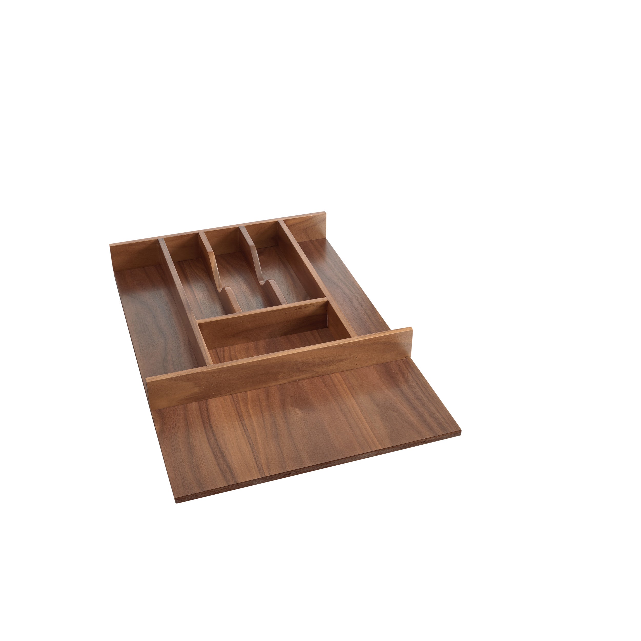 Short Walnut Cutlery Tray Insert Walnut  15.13 in (384 mm) W x 22 in (559 mm) D x 2.38 in (60 mm) H