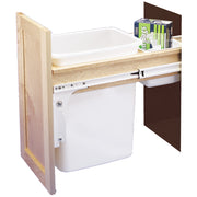 35 Qrt Top mount Waste Container (1-5/8" faceframe) Natural  11.75 in (298 mm) W x 22.75 in (578 mm) D x 17.88 in (454 mm) H