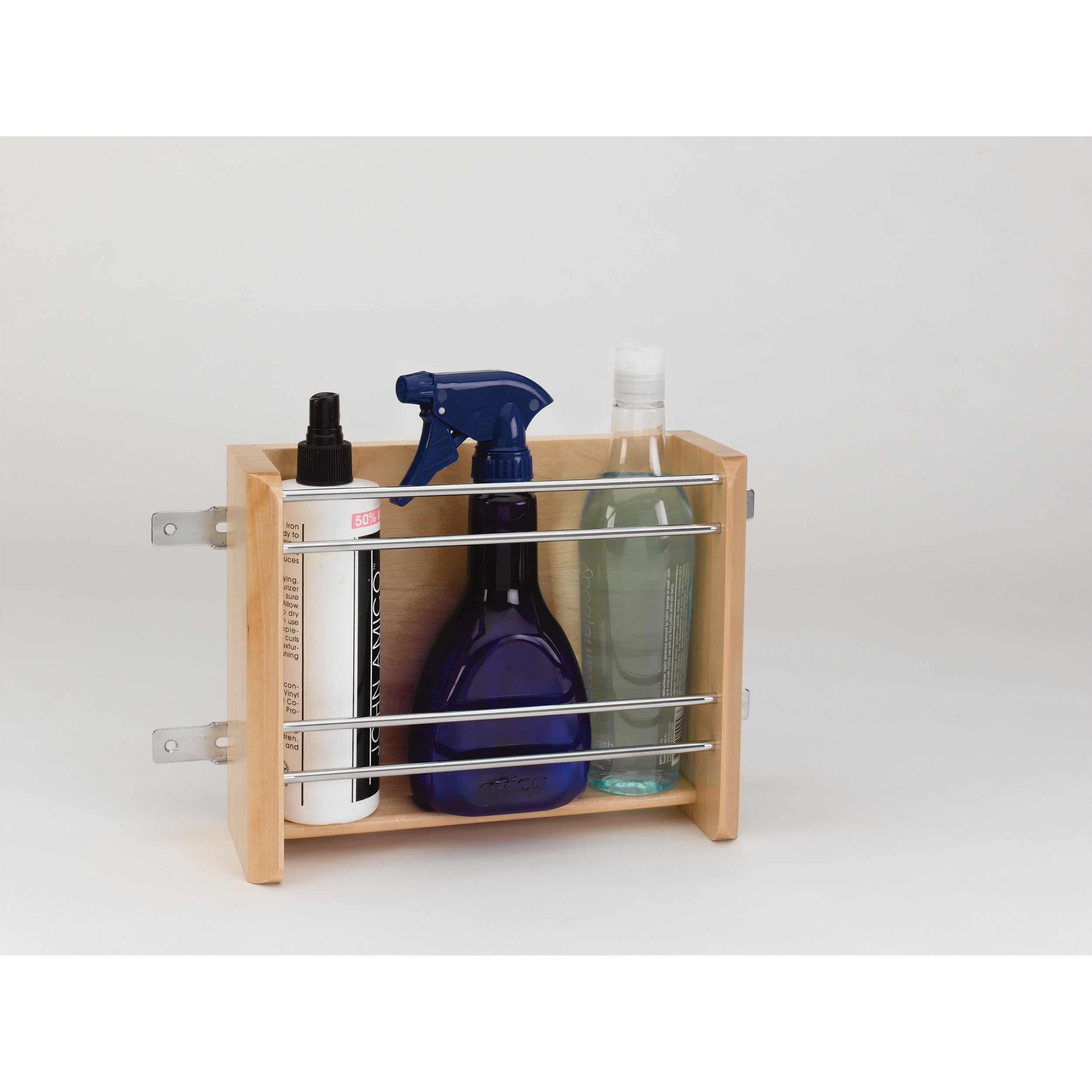 15 in Small Door mount Foil Rack Natural  10.13 in (257 mm) W x 4 in (102 mm) D x 8 in (203 mm) H
