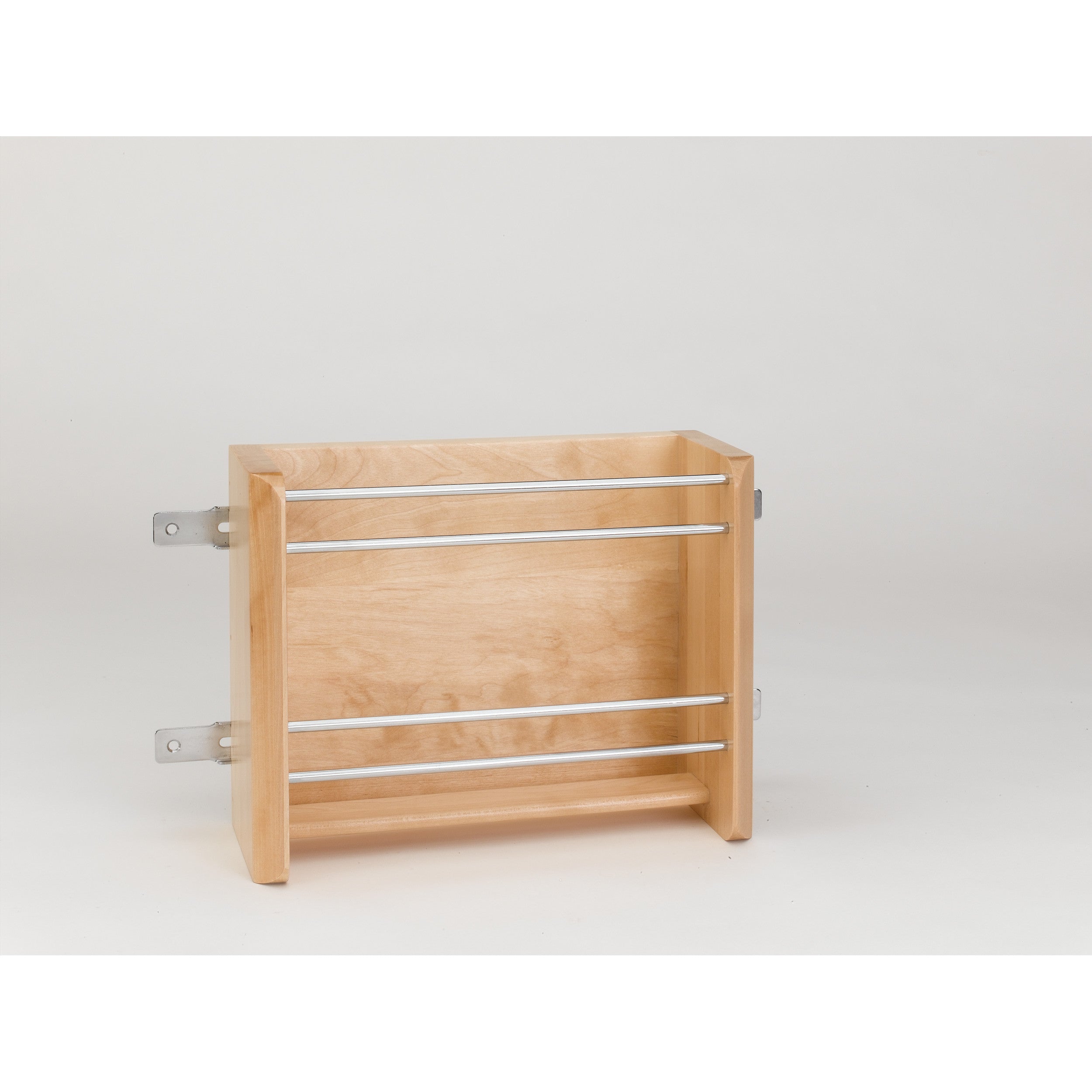 15 in Small Door mount Foil Rack Natural  10.13 in (257 mm) W x 4 in (102 mm) D x 8 in (203 mm) H