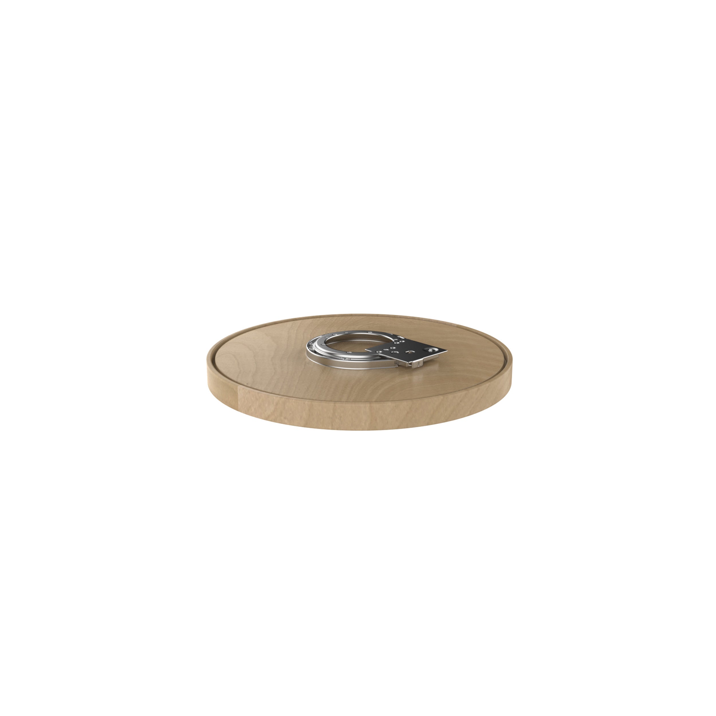 10 in Wood Full Circle Lazy Susan w/Swivel Bearing Natural  10 in (254 mm) W x 10 in (254 mm) D x 2.38 in (60 mm) H