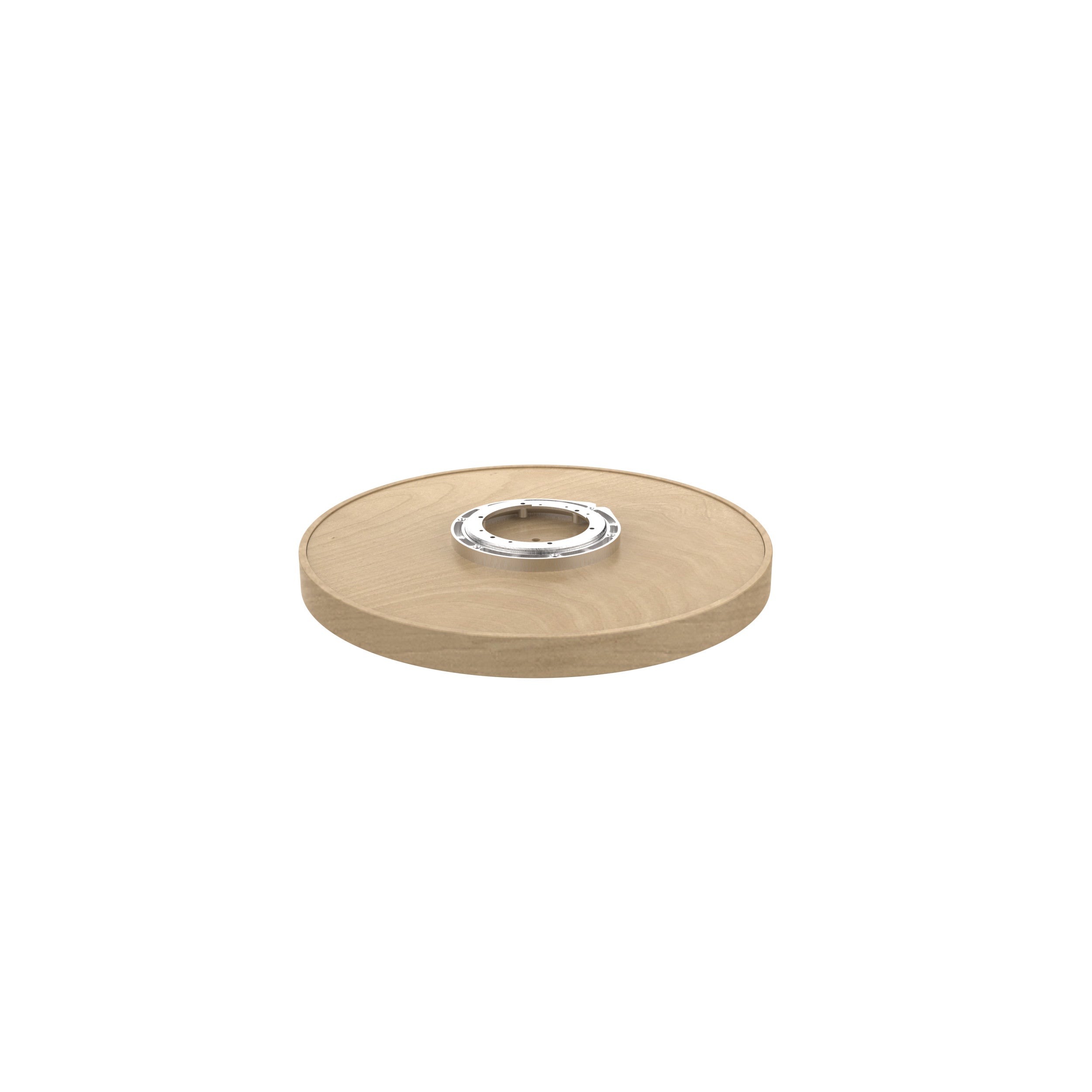 20 in Wood Full Circle Lazy Susan w/Swivel Bearing Natural  20 in (508 mm) W x 20 in (508 mm) D x 2.38 in (60 mm) H