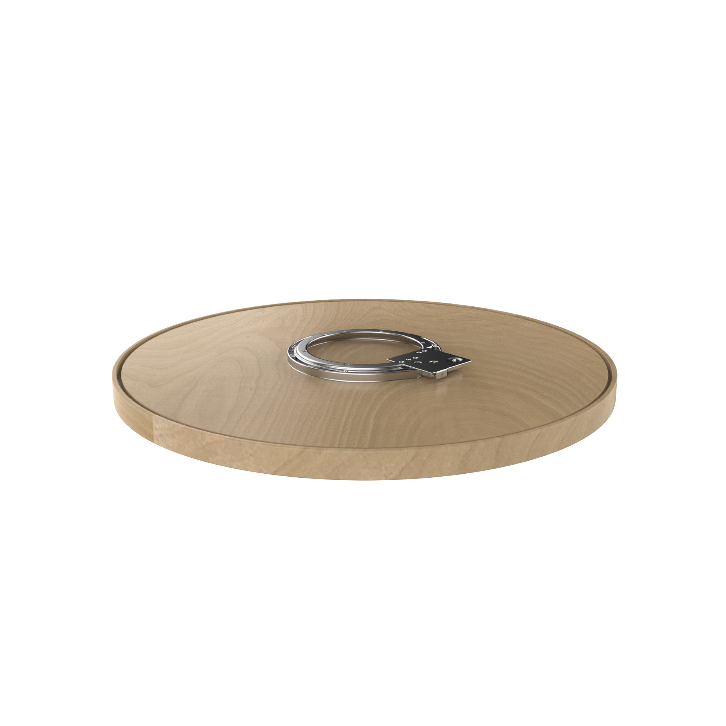 28 in Wood Full Circle Lazy Susan w/Swivel Bearing Natural  28 in (711 mm) W x 28 in (711 mm) D x 2.38 in (60 mm) H