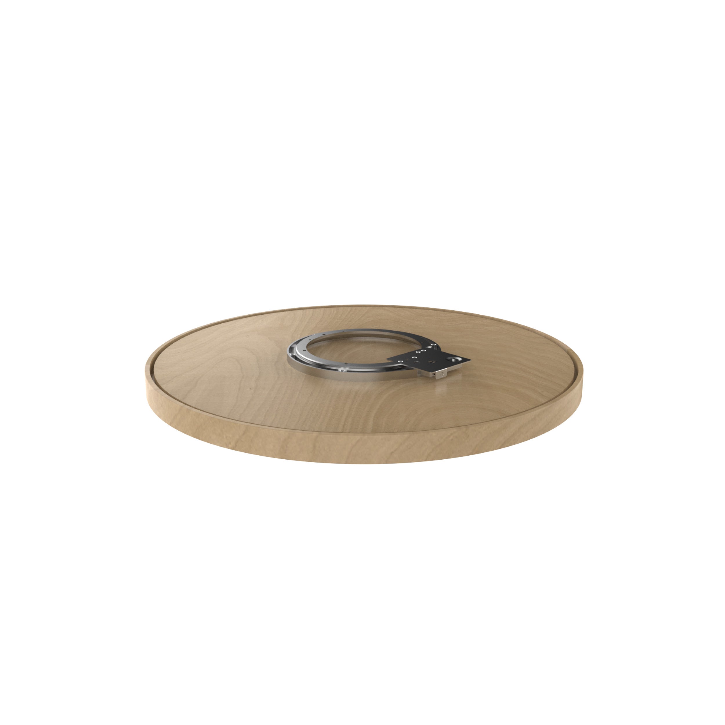32 in Wood Full Circle Lazy Susan w/Swivel Bearing Natural  32 in (813 mm) W x 32 in (813 mm) D x 2.38 in (60 mm) H