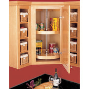 20 in Wood Full Circle Lazy Susans 2-Shelf Natural  20 in (508 mm) W x 20 in (508 mm) D x 26 in (660 mm) H