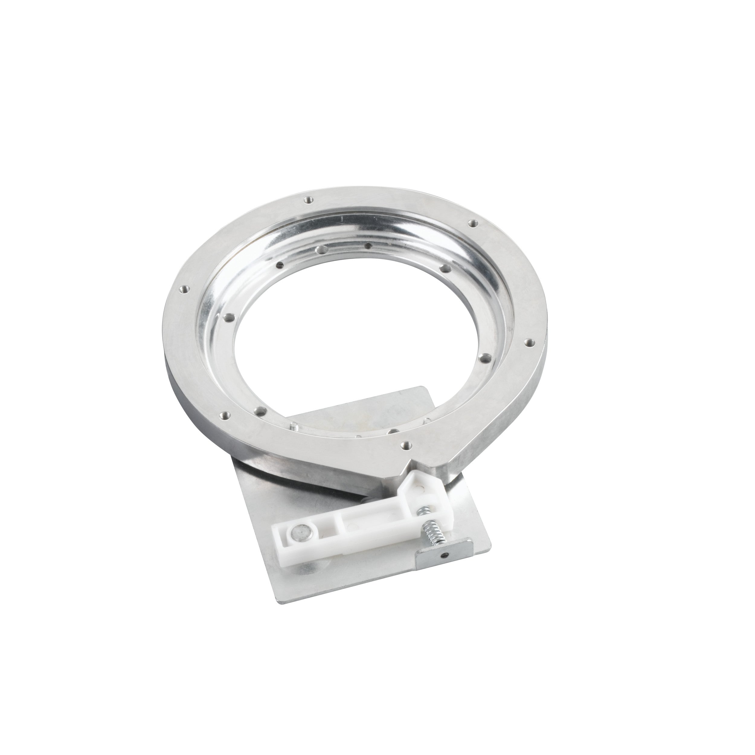 20 in Wood D-Shape Lazy Susan w/Swivel Bearing Natural  20 in (508 mm) W x 20 in (508 mm) D x 2.38 in (60 mm) H