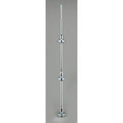 20 in Wood D-Shape Lazy Susans w/long post Natural  20 in (508 mm) W x 20 in (508 mm) D x 38 in (965 mm) H