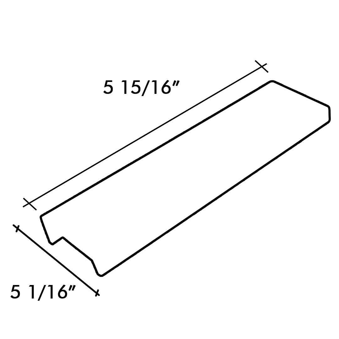 Handle Finger Tip O/A 230MM Satin Brass