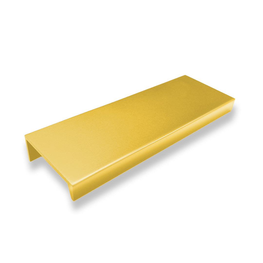 HANDLE FINGER TIP O/A 45MM SATIN BRASS