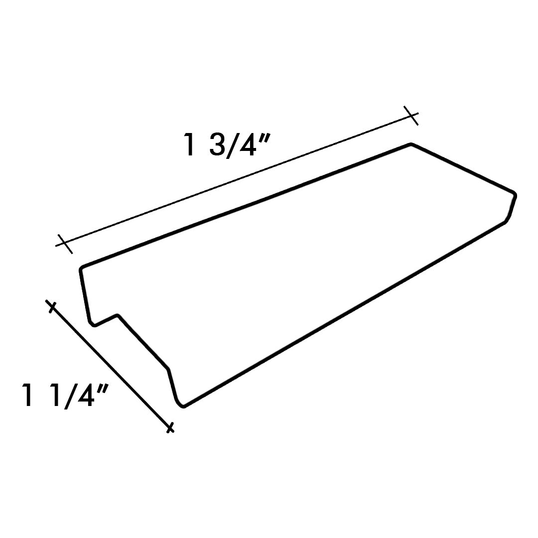 HANDLE FINGER TIP O/A 45MM SATIN BRASS