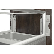 Double 35 Qrt Pull-Out Waste Container w/Rev-A-Motion Silver  14.2 in (361 mm) W x 22 in (559 mm) D x 19.5 in (495 mm) H