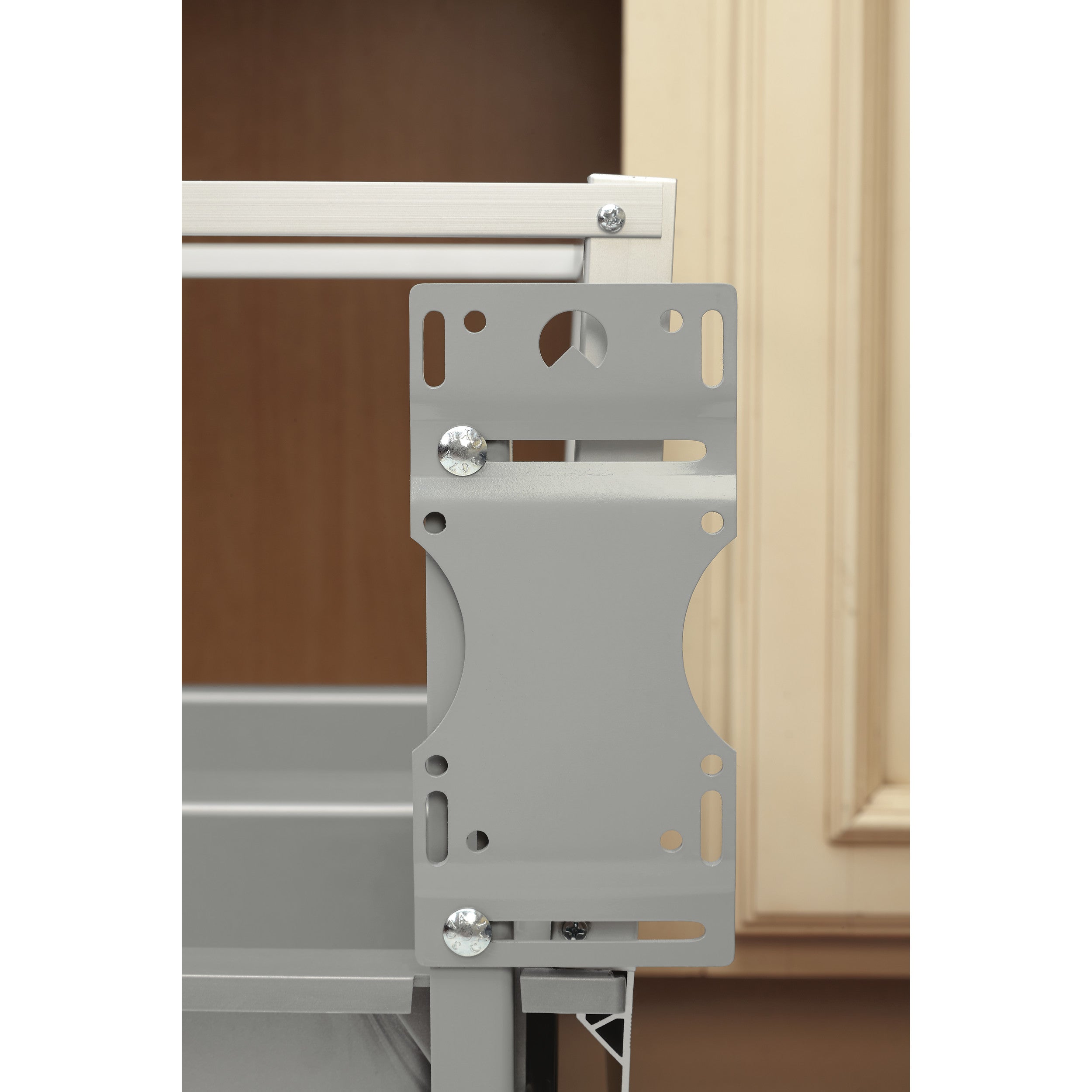 Double 35 Qrt Pull-Out Waste Container w/Rev-A-Motion Silver  14.2 in (361 mm) W x 22 in (559 mm) D x 19.5 in (495 mm) H