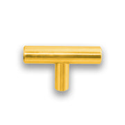 KNOB STEEL 47.5MM 12X10 SATIN BRASS